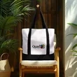 Large TJ Canvas Tote Bag | https://www.bestnamebadges.com