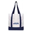 Large TJ Canvas Tote Bag | https://www.bestnamebadges.com