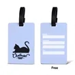 4" Custom 2D PVC Luggage Tags | https://www.bestnamebadges.com