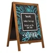 Economy Wood A-Frame Imprinted Chalkboard Kit | https://www.bestnamebadges.com