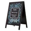 Economy Wood A-Frame Imprinted Chalkboard Kit | https://www.bestnamebadges.com