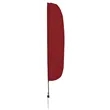 15' Solid-Color Stadium Flutter Flag Kit Single-Sided | https://www.bestnamebadges.com