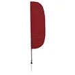 10' Solid-Color Stadium Flutter Flag Kit Single-Sided | https://www.bestnamebadges.com