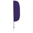 10' Solid-Color Stadium Flutter Flag Kit Single-Sided | https://www.bestnamebadges.com