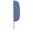 10' Solid-Color Stadium Flutter Flag Kit Single-Sided | https://www.bestnamebadges.com