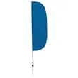10' Solid-Color Stadium Flutter Flag Kit Single-Sided | https://www.bestnamebadges.com