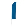10.5' Solid-Color Blade Sail Sign Flag, 1-Sided, Scissor | https://www.bestnamebadges.com