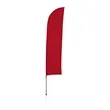 10.5' Solid-Color Blade Sail Sign Flag, 1-Sided, Scissor | https://www.bestnamebadges.com