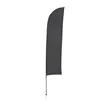 10.5' Solid-Color Blade Sail Sign Flag, 1-Sided, Scissor | https://www.bestnamebadges.com