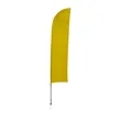 10.5' Solid-Color Blade Sail Sign Flag, 1-Sided, Scissor | https://www.bestnamebadges.com