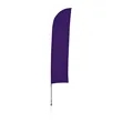 10.5' Solid-Color Blade Sail Sign Flag, 1-Sided, Scissor | https://www.bestnamebadges.com