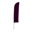 10.5' Solid-Color Blade Sail Sign Flag, 1-Sided, Scissor | https://www.bestnamebadges.com