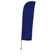 10.5' Solid-Color Blade Sail Sign Flag, 1-Sided, Scissor | https://www.bestnamebadges.com