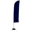 13' Solid-Color Blade Sail Sign Flag, 1-Sided, Scissor Base | https://www.bestnamebadges.com