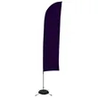 13' Solid-Color Blade Sail Sign Flag, 1-Sided, Scissor Base | https://www.bestnamebadges.com