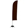 13' Solid-Color Blade Sail Sign Flag, 1-Sided, Scissor Base | https://www.bestnamebadges.com