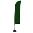 13' Solid-Color Blade Sail Sign Flag, 1-Sided, Scissor Base | https://www.bestnamebadges.com