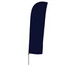 13' Solid-Color Blade Sail Sign Flag, 1-Sided, Ground Spike | https://www.bestnamebadges.com