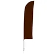 13' Solid-Color Blade Sail Sign Flag, 1-Sided, Ground Spike | https://www.bestnamebadges.com