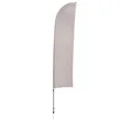 13' Solid-Color Blade Sail Sign Flag, 1-Sided, Ground Spike | https://www.bestnamebadges.com