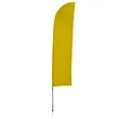 13' Solid-Color Blade Sail Sign Flag, 1-Sided, Ground Spike | https://www.bestnamebadges.com