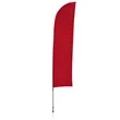 13' Solid-Color Blade Sail Sign Flag, 1-Sided, Ground Spike | https://www.bestnamebadges.com