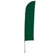 13' Solid-Color Blade Sail Sign Flag, 1-Sided, Ground Spike | https://www.bestnamebadges.com