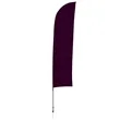 13' Solid-Color Blade Sail Sign Flag, 1-Sided, Ground Spike | https://www.bestnamebadges.com