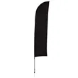 13' Solid-Color Blade Sail Sign Flag, 1-Sided, Ground Spike | https://www.bestnamebadges.com