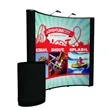 8' Curved Show 'N Rise Floor Display Kit (Mural with Fabric) | https://www.bestnamebadges.com