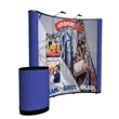 8' Curved Show 'N Rise Floor Display Kit (Mural with Fabric) | https://www.bestnamebadges.com