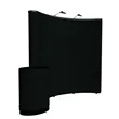 8' Curved Show 'N Rise Floor Display Kit (Fabric) | https://www.bestnamebadges.com