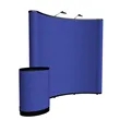 8' Curved Show 'N Rise Floor Display Kit (Fabric) | https://www.bestnamebadges.com