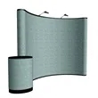 8' Curved ARISE Floor Display Kit (Fabric) | https://www.bestnamebadges.com