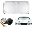 Foldable Double Circle Auto Sun Shield | https://www.bestnamebadges.com
