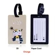 2.5" Custom 2D PVC Luggage Tags | https://www.bestnamebadges.com