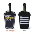 4" Custom 2D PVC Luggage Tags | https://www.bestnamebadges.com