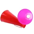 Cheer Megaphone | https://www.bestnamebadges.com