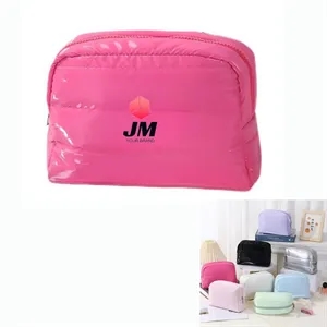 Puffy Makeup Bag for Travel Women Girl