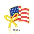 1" Stock Flag Pins | https://www.bestnamebadges.com