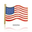 1" Stock Flag Pins | https://www.bestnamebadges.com