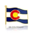 1" Stock Flag Pins | https://www.bestnamebadges.com