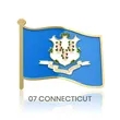 1" Stock Flag Pins | https://www.bestnamebadges.com