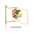 1" Stock Flag Pins | https://www.bestnamebadges.com