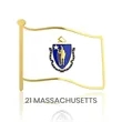 1" Stock Flag Pins | https://www.bestnamebadges.com