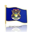 1" Stock Flag Pins | https://www.bestnamebadges.com