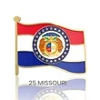 1" Stock Flag Pins | https://www.bestnamebadges.com