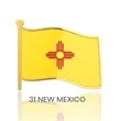 1" Stock Flag Pins | https://www.bestnamebadges.com