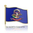 1" Stock Flag Pins | https://www.bestnamebadges.com