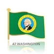 1" Stock Flag Pins | https://www.bestnamebadges.com